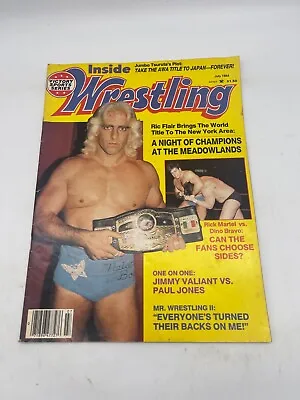 Vintage Inside Wrestling Magazine July 1984 Ric Flair Cover • $12.88