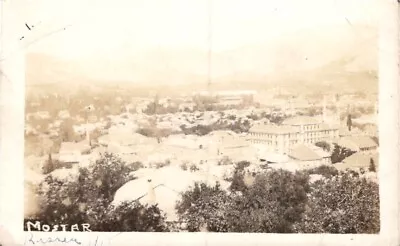 RPPC BOSNIA MOSTAR Aerial View Real Photo Postcard 1915 • $18.50