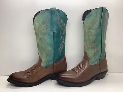 Mens Masterson Boot Co Cowboy Brown Boots Size 8.5 D • $49.99
