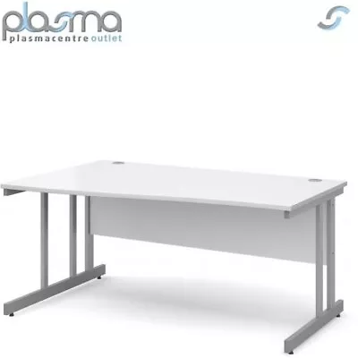 £361.90 • Buy DSK Momento 1600mm Left Hand Wave Desk - White