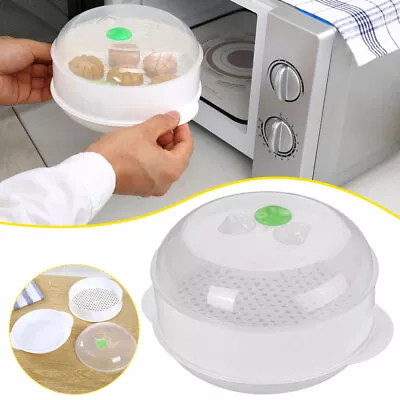 Microwave Steamer Cooking Meal Vegetable Kitchen Appliance &H • £6.98