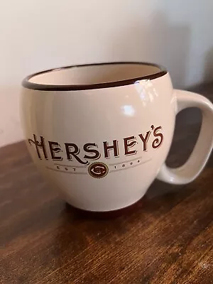 Hershey's Est 1894 Cream Coffee Mug Hot Chocolate 2004 Vintage Style • $8.50