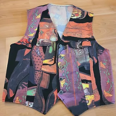 Moschino Mens Vest Western Print All Over Size 38 • $149