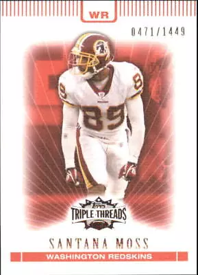 2007 Topps Triple Threads Football Card #71 Santana Moss • $1.75