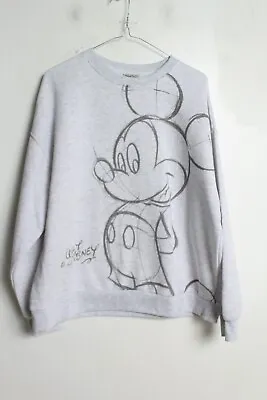 £4.99 • Buy Disney Primark Mickey Mouse Sweatshirt -Grey - Size Medium M (9D) 