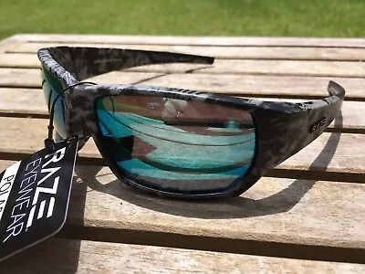 RAZE Sonar Sunglasses Polarized Mirrored Blue Black Gray Camo • $17.95