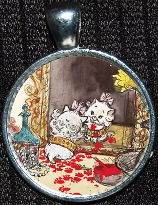 Marie Aristocats Cats Kitty Disneyland Disney Silver Pendant Necklace Jewelry • $5.99