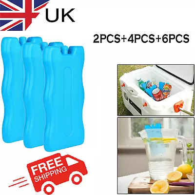 Freezer Blocks For Cool Cooler Bag Ice Packs For Lunch Box Picnic Reusable UK • £3.18