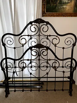 Victorian Full Size Brass And Iron Bed • $1400