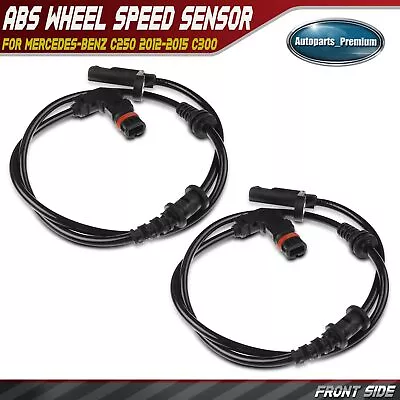 2x Front LH & RH ABS Wheel Speed Sensor For Mercedes-Benz C250 2012-2015 C300 • $20.39