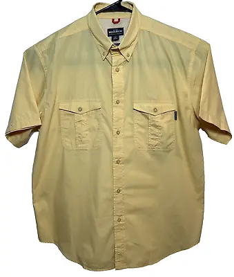 Woolrich New With Tags Short Sleeve Brockport Button Front Shirt Mens XXL Butter • $16.99