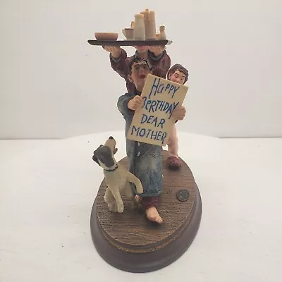 Vintage Norman Rockwell Figurine Happy Birthday Dear Mother 1991 Family Trust • $22.99