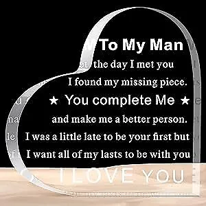 To My Man Gift For Him Anniversary Birthday Gifts For Boyfriend I Love You  • $12.72
