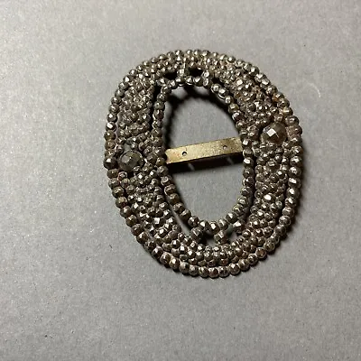 Antique Victorian Steel Cut Shoe Buckle • $9.99