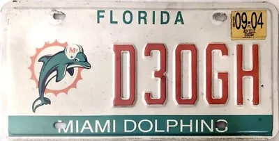 2004 Florida Miami Dolphins NFL Football Team License Plate EXPIRED • $45