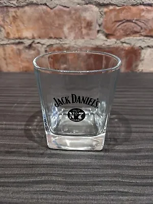 Jack Daniels Old No 7 Brand Tennessee Whiskey Square Tumbler Drinking Glass • £7