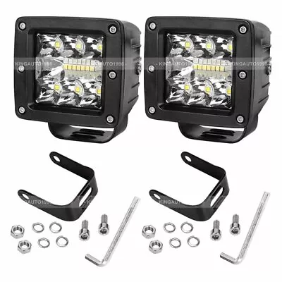 2x 3inch LED Work Light Cube Pods Driving Spot Flood For OffRoad Bumper SUV ATV • $19.99