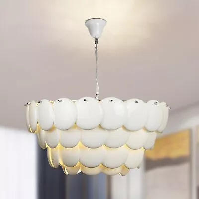 23 Inch Modern Pendant Light  With Ceramics Lampshade 9 Lights Adjustable Height • $440.88