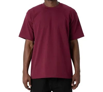 Pro Club Men's Heavyweight Plain Cotton Short Sleeve Crew Neck T-Shirt Big Tall • $7.10