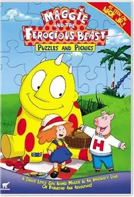 Maggie And The Ferocious Beast - Puzzles And Picnics - DVD - GOOD • $7.79