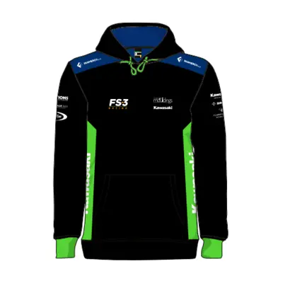 Official FS3 Kawasaki Team Pull Over Hoodie - • £49.99