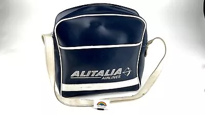 VINTAGE Alitalia Airlines Travel Carry-On Bag Italy HTF • $33.25