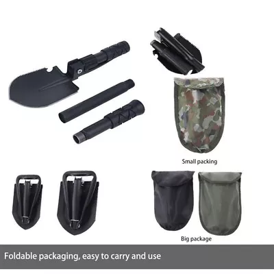 Outdoor Military Shovel Folding Survival Spade Emergency Garden Camping Tool • $8.49