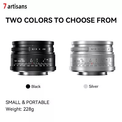 7artisans 35mm F1.4 Mark II APS-C Prime Manual Focus Large Aperture Fixed Lens • £57.60