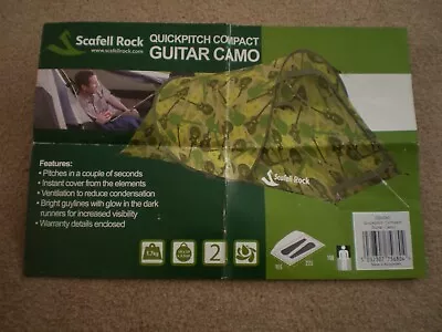 Pop Up Tent Scafell Rock Quickpitch Compact Guitar Camo • £59.99