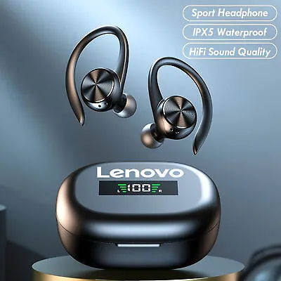 $31.14 • Buy Lenovo Wireless Bluetooth 5.1 Earphones Headphones Sport Gym Earbuds With Mic