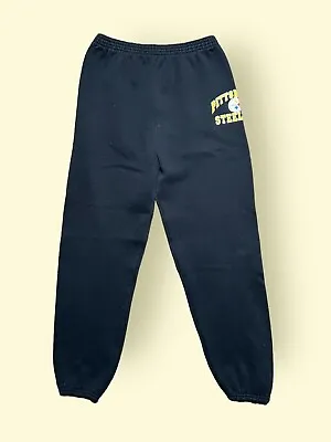 Vintage Pittsburgh Steelers Sweatpants 1990s Men’s Large Logo 7 Black NFL • $30