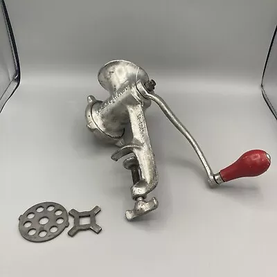 Vintage Maid Of Honor 4703-15 Table Mount Meat Grinder No.15 Red Handle • $19.95