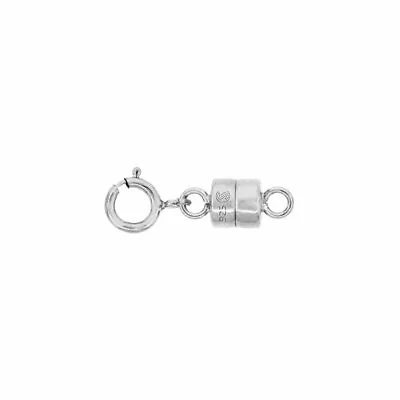 Sterling Silver 4 Mm Magnetic Clasp Converter For Light Necklace USA Square Edge • $15.43