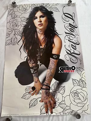 KAT VON D - SEXY POSTER 24x36” - Miami Ink -BED OF ROSES TATTOO 2006 Pinup Dee • £11.73