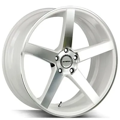 18  Strada Wheels Perfetto White Machined Rims • $709