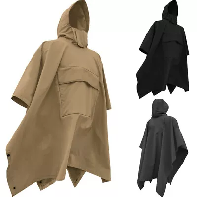 UK STOCK Mens Hoody Hoodies Cape Poncho Overcoat Tops Coat Jacket Outwear Plus • £18.04