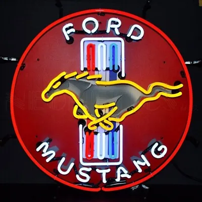 FORD Mustang Car Racing OLP Sign Neon Sign 24 X24  5MUSTB • $402.99