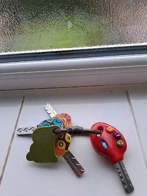 Toddler & Babies Toy Car Keys Teething Textured Sounds And Light • £4