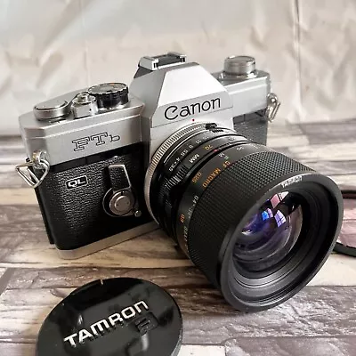 Canon FTb QL 35mm SLR Film Camera W/ Tamron Lens 35-70mm F3.5-4.5! From Japan • $63