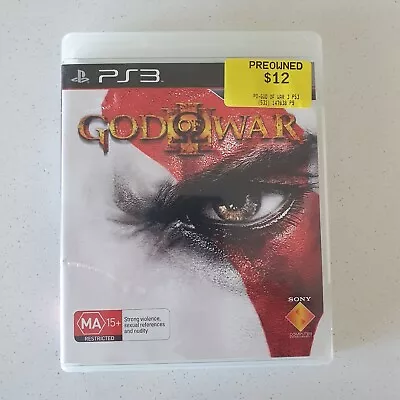 Playstation 3 PS3 God Of War III 3 Complete With Manual Sony PAL 4 VGC • $8