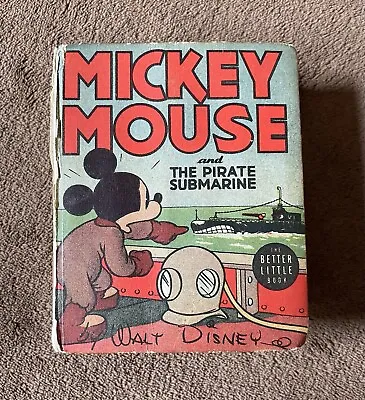 1939 BLB - Big Little Book - Mickey Mouse And The Pirate Submarine • $14.95