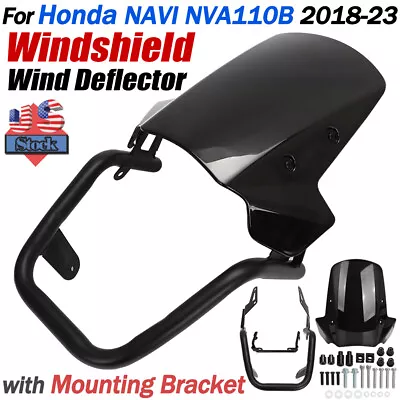 For Honda NAVI NVA110B Windshield Windscreen Deflector W Mount Bracket 2018-2023 • $86.99