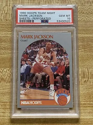 1990 Hoops Team Night Mark Jackson With Menendez Brothers PSA 10 Gem Mint *pop 3 • $5000