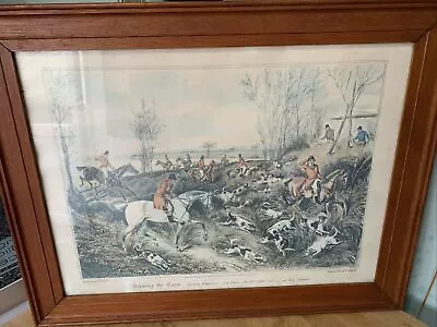Engraving Hunting By R G Reeve. Drawn By H Alken. Drawing The Cover. Horses Dogs • £35.10