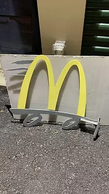 McDonald’s Real Used Drive Thru Sign Speedy Wings Arches Vintage • $50