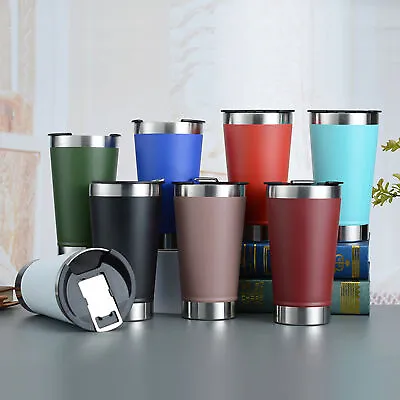 500ML Travel Coffee Mug Stainless Steel Vacuum Insulated Tumbler Thermos Cup • $12.34