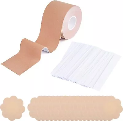 UK 1 Roll Boob Tape 10Pcs Nipple Covers 36Pcs Double Sided Body... • £10.90