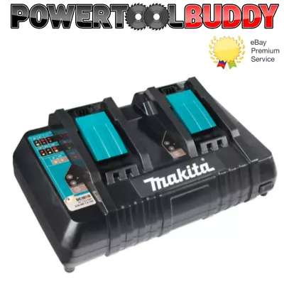 Makita Genuine DC18RD 14.4v 18v LXT Li-ion Twin Port Rapid Battery Charger • £139.95