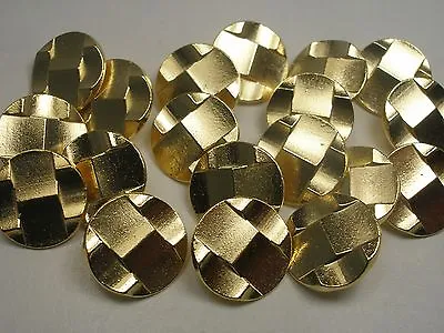  New Lots Of Italian Gold Metal Buttons Sizes 5/8 11/16 7/8 1 1/8 Inch  #G7 • $2.40