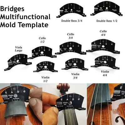 Full Size Violin-Bridge Mold Template Fingerboard Tool For Cello Viola Bass • $27.81